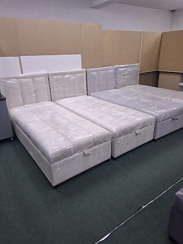 Односпальные кровати: Односпальная кровать, Новый, С мягким изголовьем, длина - 2 см — 11