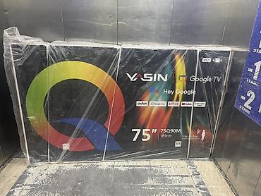 ТВ и видео: YASIN 75Q90M — 75" (189 см) Smart TV с Google TV и голосовым — 2