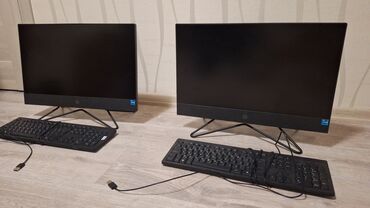 Kompüter, noutbuk və planşetlər: HP Hamısı Birində (All-in-One) kompüter. Bu model, klaviatura ilə