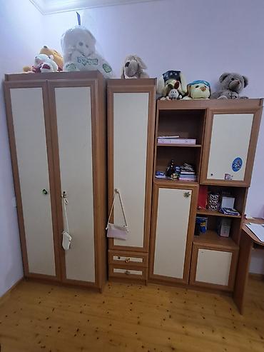 pismini: Oğlan və qız üçün, İşlənmiş, İkinəfərlik çarpayı, Yazı masası, Dolab — 3
