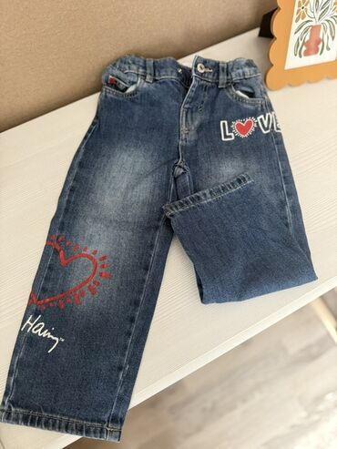 детские лосины для танцев: ZARA uşaq cins şalvarı – Keith Haring kolleksiyası - Material