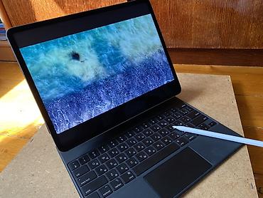 Планшеты: Планшет, Apple, память 128 ГБ, 12" - 13", 4G (LTE), Б/у, Классический цвет - Серебристый — 4