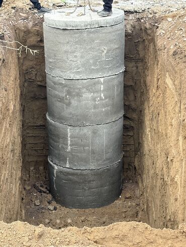 Железобетонные (ЖБИ) кольца для септика: Железобетонное (ЖБИ) кольцо для септика Размер: 150 x 90 x 9 см, Платная установка, В розницу — 3