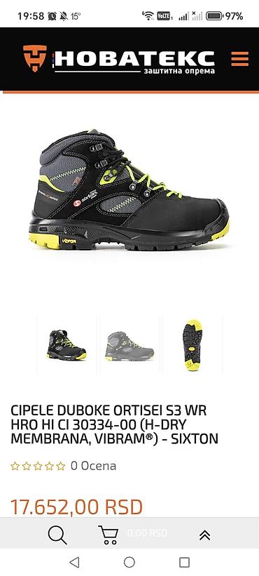 david johnson torbe: Radne/planinarske cipele Sixton Peak – model s Vibram đonom - Brend — 4