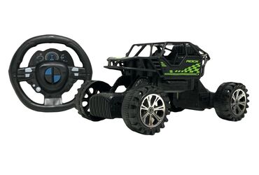 куплю детскую машинку: Радиоуправляемый внедорожник Rock с пультом-рулём. - Формат