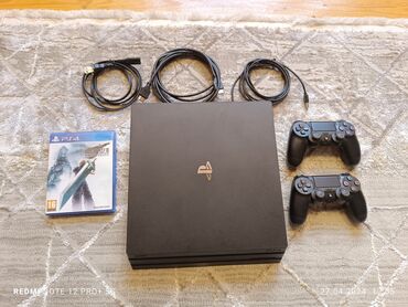 PS4 (Sony Playstation 4): Playstation 4 pro 1tb yaddaşlar.2orginal pultla satilir. Hec bir