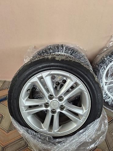 Колеса в сборе: Chevrolet orijinal yüngül lehimli disklər + təkərlər komplekti - Disk — 1