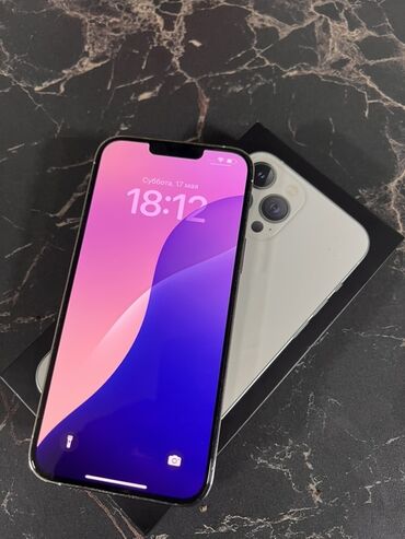айфон 11 12 13: IPhone 13 Pro Max, Колдонулган, 256 ГБ, Ак, Куту, 78 %