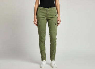 house spodnie cargo damskie: H&M L.O.G.G., Штани карго жіночі, розмір S