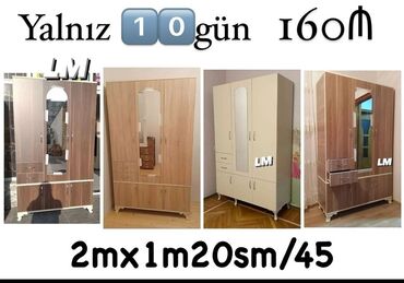 Dolablar: Yeni, Açılan, 3 qapılı Düz dolab, Dolab-asılqan, Azərbaycan — 2