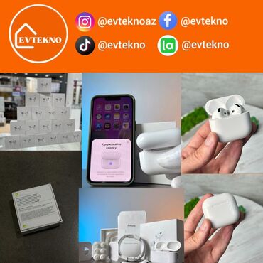 Mobil telefonlar üçün digər aksesuarlar: Airpods 3 /4 - A class Eviniz və gündəlik həyatınız üçün ideal seçim!
