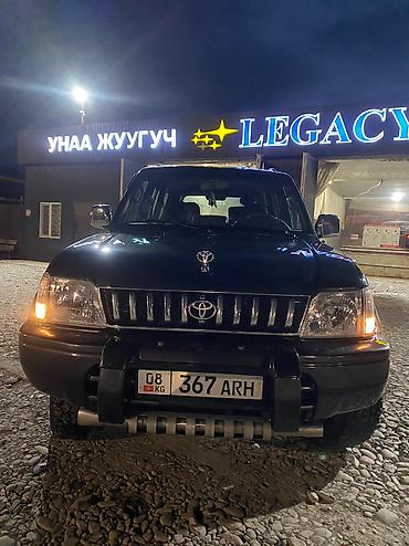 мотор жок: Toyota Land Cruiser Prado: 1998 г., 3.4 л, Кол менен иштөөчү, Бензин — 9