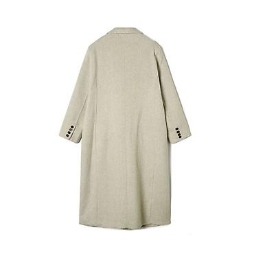 molecule plus germany: Пальто, Классика, Осень-весна, Овечья шерсть, Длинная модель, Однобортная модель, L — 2