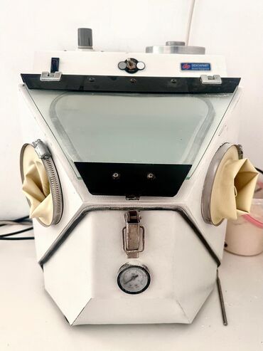 Ингаляторы, небулайзеры: DentaPart Dental Equipment qumlu mikroqumlama kabinası - Diş texniki