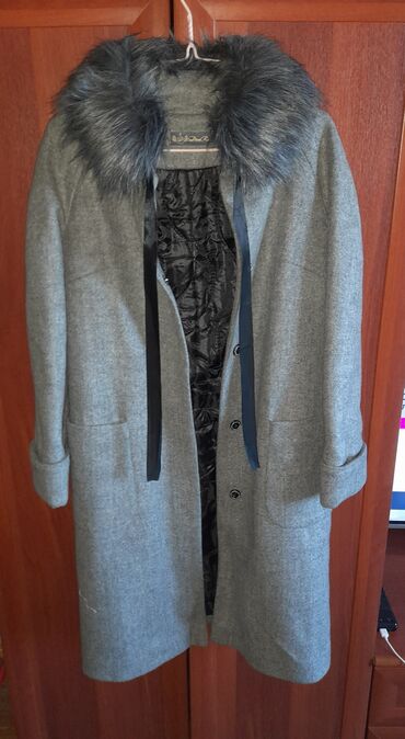 пальто зимнее с мехом: Пальто, Зима, По колено, S (EU 36)