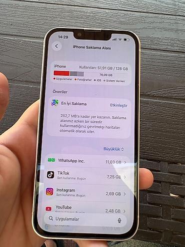 Mobil telefonlar: IPhone 13, Ağ, Simsiz şarj — 5