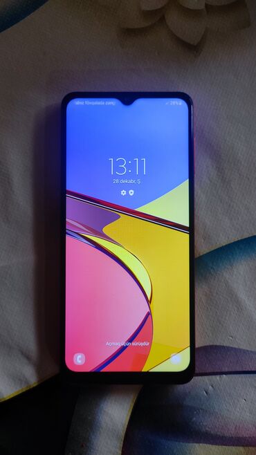 Samsung: Samsung Galaxy A12, 64 GB, rəng - Qırmızı, Sensor, Barmaq izi, İki sim kartlı