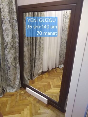 salon güzgüleri: Güzgü Divar üçün, Düzbucaqlı, Çərçivə ilə