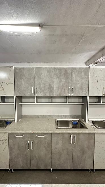 silver kitchen: Кухонный гарнитур, Новый, цвет - Белый, ДСП, Бесплатная доставка — 8