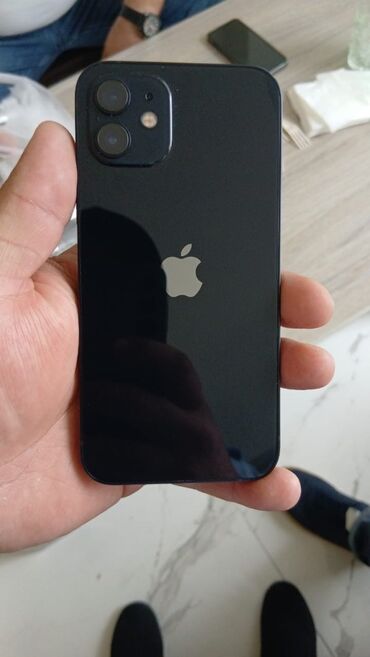 iphone 12 pro max 128 ikinci el: IPhone 12, 128 ГБ, Черный, Отпечаток пальца, Face ID