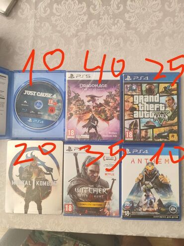 Xbox Series S: Just cause 4 10 Dragon age veilguard 40 GTA 5 25 Mortal kombat 1