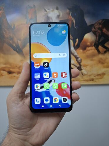 Redmi: Redmi Note 11, 128 GB, rəng - Gümüşü, Barmaq izi — 1