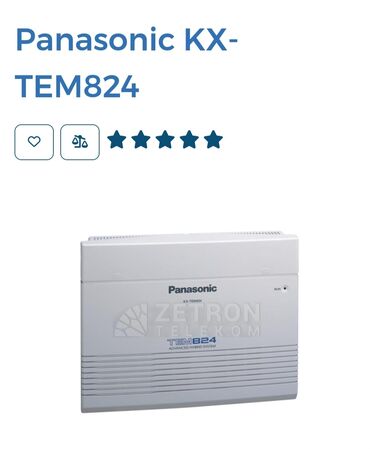 Modemlər və şəbəkə avadanlıqları: Mini ATS Panasonic KX-TEM824 - 6 şəhər, 16 daxili portla təchiz