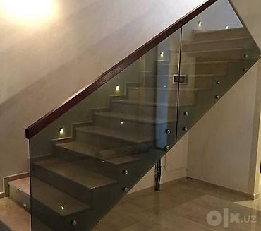 поручен: Стеклянные ограждения и перила для лестниц Современные ограждения из — 4