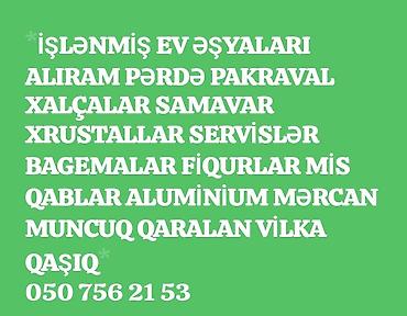 soyuducu satilir ikinci el: İşlənmiş ev əşyaları alıram pərdə pakraval xalçalar samavar xrustallar — 1