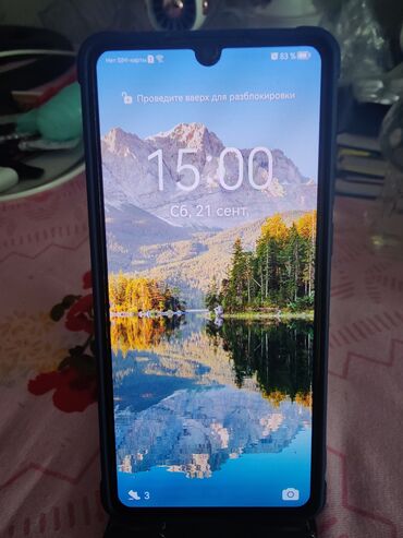 колдонулган муздаткыч: Huawei P30, Б/у, 128 ГБ, цвет - Голубой, 2 SIM