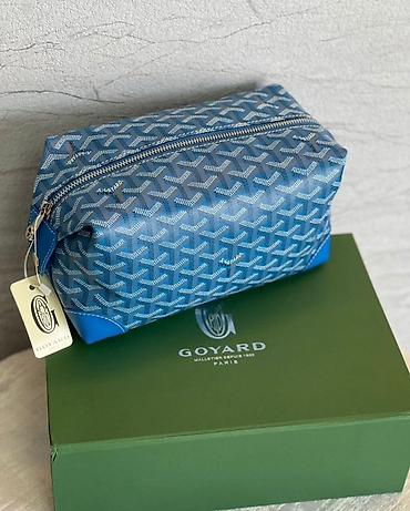 Çantalar: Goyard mavi toiletry/kozmetik çantası - Brend: Goyard (Paris) - — 1