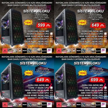 xbox 360 freeboot купить: DDR4 Gaming Sistem Blokları ⭐RGB CASE 1. Xeon E5-2640V4 / 16GB DDR4