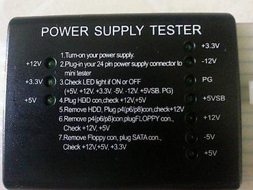 laptop charger adapter: TESTER ZA NAPAJANJE PSU DESKTOP NAPAJANJA | Filip - 06******** — 3