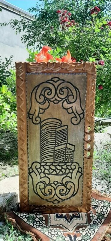 Nərdlər: (əl işləri ilə oyma naxışlı), laklı parlaq örtük - İkiüzlü — 16