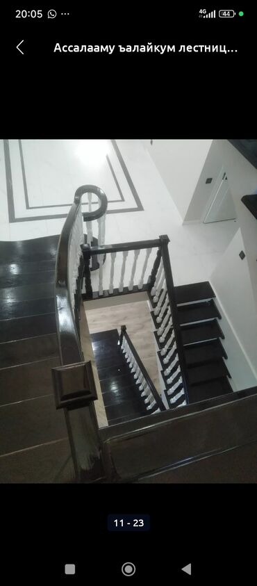 Деревянные лестницы: Деревянная лестница Для дома, Бесплатный замер, Форма лестницы: Много-маршевая, Стиль: Классический — 23