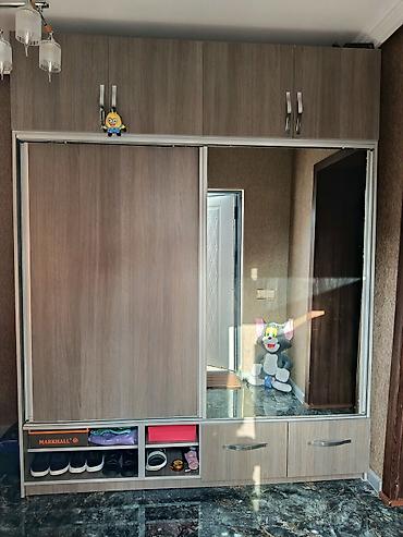asilqan 65 azn: İşlənmiş, 2 qapılı, Güzgülü, Boz, Taxta, Kupe, Düz dolab — 1