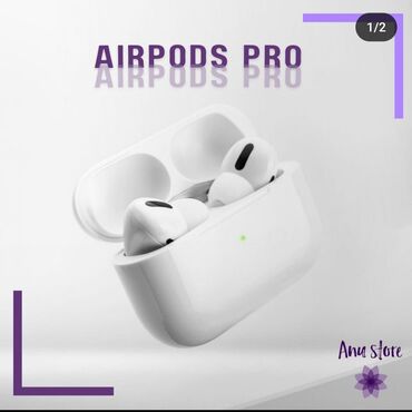 airpods pro оригинал: Вакуумдук, Apple, Жаңы, Электр зымсыз (Bluetooth), Классикалык