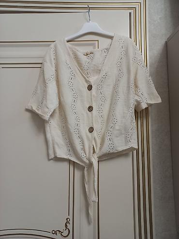 ağ sarocka: Hər biri 10 azn. ilk ikisi s-m razmer. saroçkalar oversize modeldir — 3