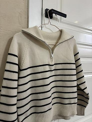 half zip: Кофта, С молнией на воротнике, Осень-весна, S — 3