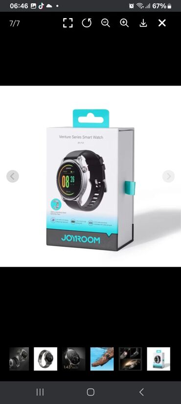 Smart saatlar: Smart saat, Joyroom, Suya davamlı, rəng - Qara — 9