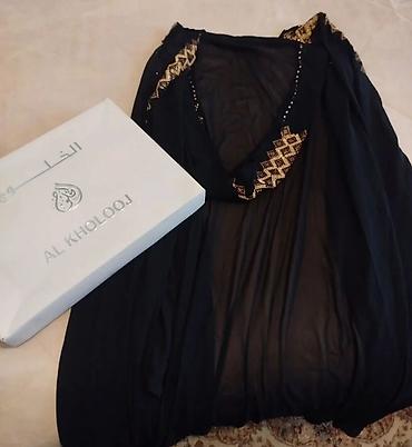 Hicab: AL KHOLOOJ markalı abaya - Rəng: qara - Material: yüngül — 2