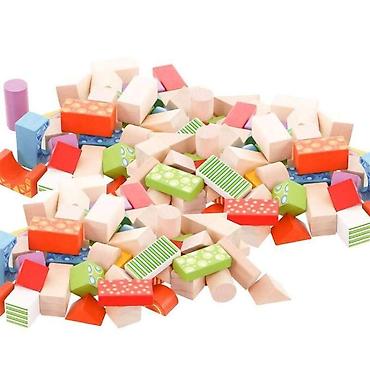 lagane patike: DRVENE KOCKE SA ŠARAMA – 100 KOM (ECO TOYS) Šifra proizvoda: Komplet — 3