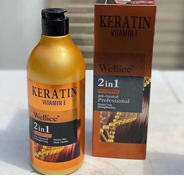 keratin şampunu: Wellice 2si 1in də Keratin Gold şampunu Tərkibindəki qidalandirici
