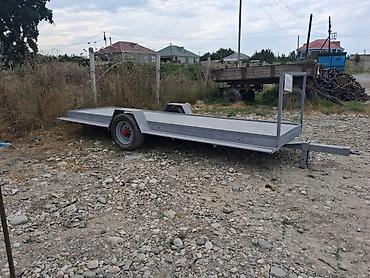 Tək oxlu qoşqu yeni yığılıb - Güclü metal karkas və tam metal