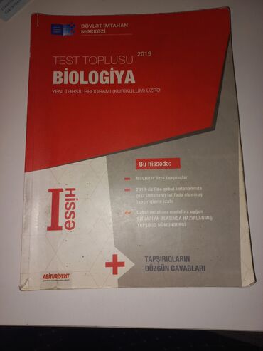 biologiya kitabi: Biologiya test toplusu 1.hissə 2019 Səliqəli işlənilib