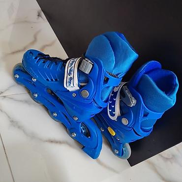Uşaq üçün mavi rəngli inline konkis (roller skates) - Tənzimlənən lalafo.az -da Uşaq üçün mavi rəngli inline konkis (roller skates) - Tənzimlənən