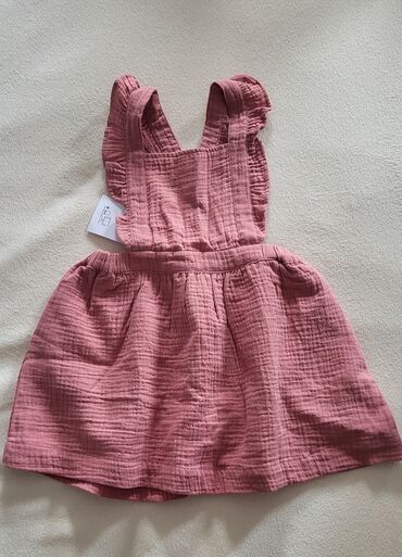 bebi plava haljina: Midi, Sleeveless, 98