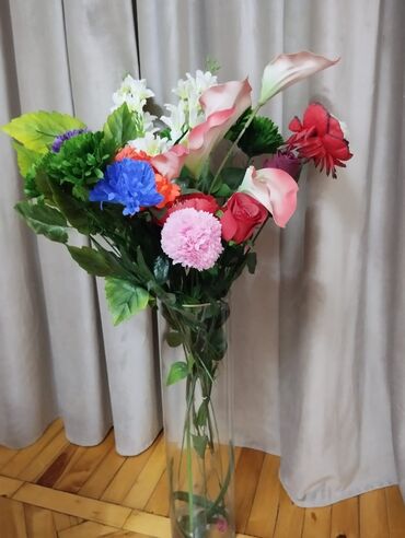 Süni güllər: Gül dekoru hun 100 sm — 7