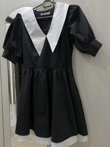 черные платья: Повседневное платье, Лето, 2XL (EU 44)