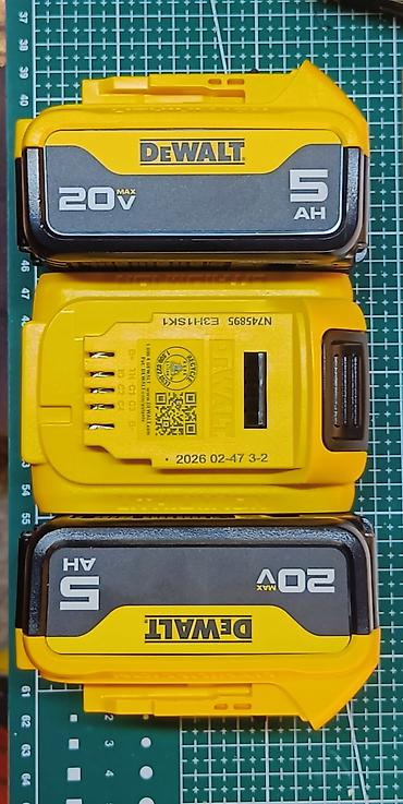 Дрель-шуруповерты: Акция! Оригинальные батареи Dewalt DCB205 5AH 2026 г.в. 6000 при — 1